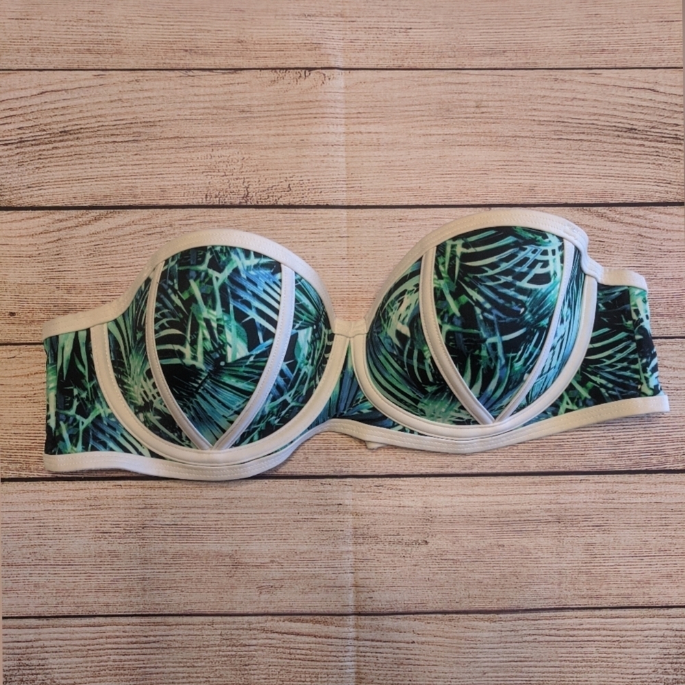 PINK Victoria Secret swim Strapless push up size L